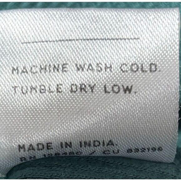 Pact Top Size Medium Green Organic Cotton Minimalist Waffle Knit Neutral Casual - Picture 6 of 7